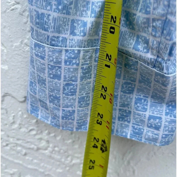 Robert Graham Mens Classic Fit Formal Printed Long Sleeve Shirt Blue  Sz Medium - Picture 2 of 13